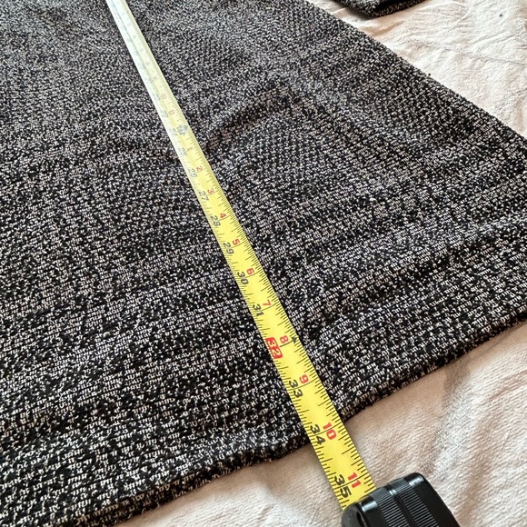 Calvin Klein Black and White Sheath Dress with Bell Sleeves - Picture 3 of 8